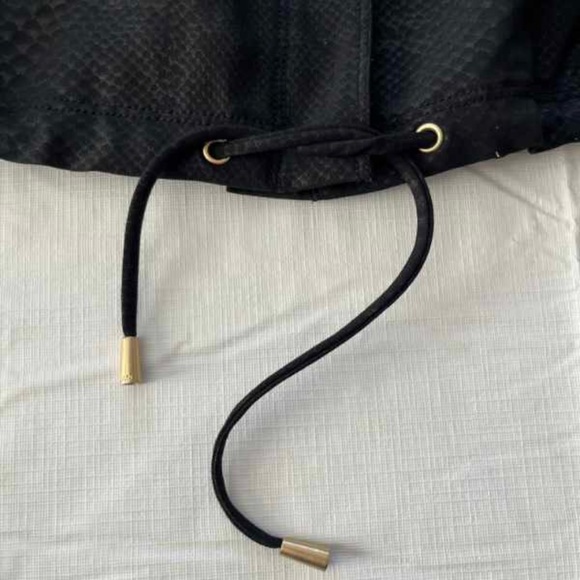 Soca St‎ John Black Zip and Snap Front Fabric Rain Jacket - Picture 4 of 7